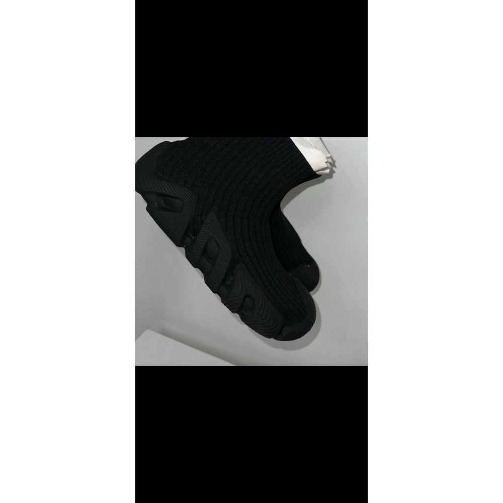 Zara Black Knit Sock High Top Slip-On Men's Athletic Sneakers Rubber Sole Size11 - Picture 5 of 8